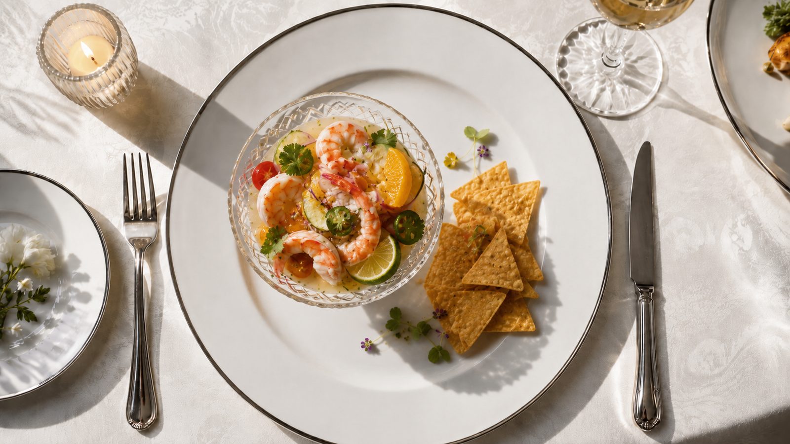 Wild prawn ceviche